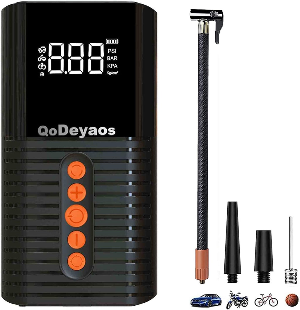 Cordless Tire Inflator Portable Air Compressor Pump with 6000mAh Battery LED Light H395941