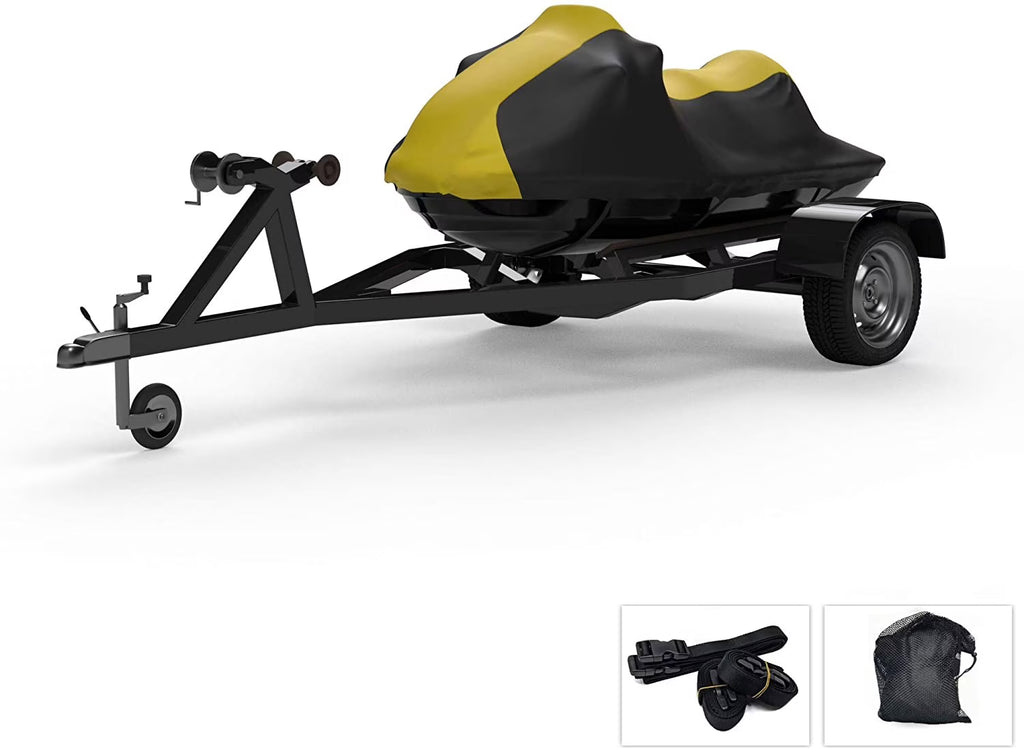 Yellow/Black Trailerable Jet Ski Covers with Storage Bag J73734