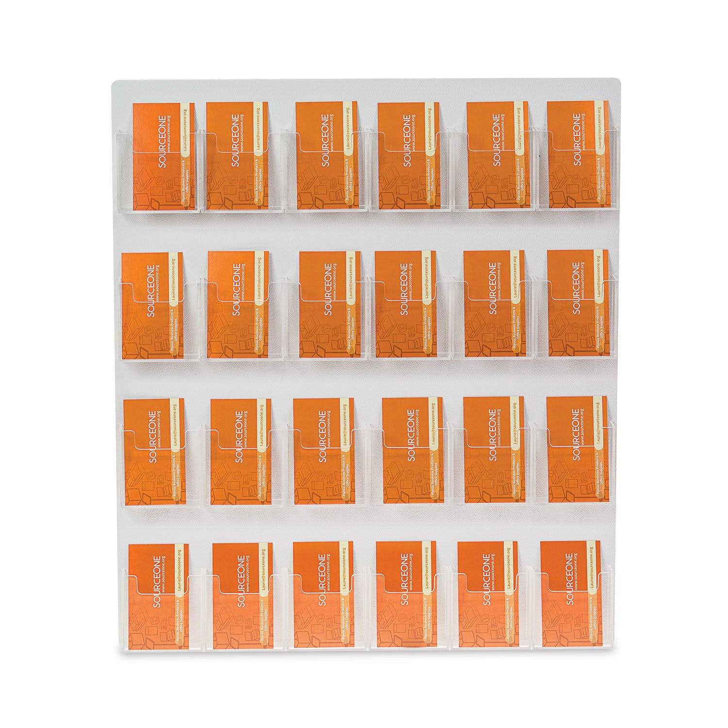 24 Pocket Vertical Wall Mount Business Card Holder E8797