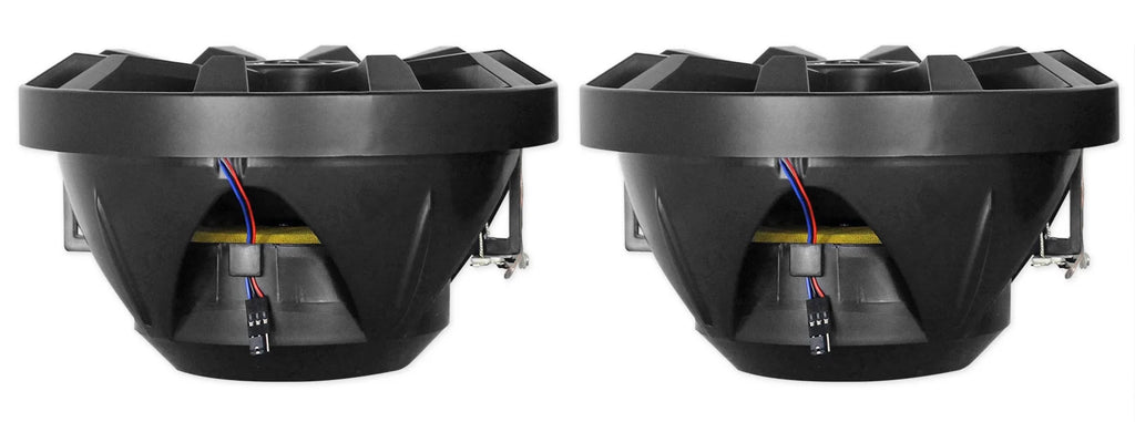 8" LED 900w 360° Swivel Black Aluminum Boat Speakers G849