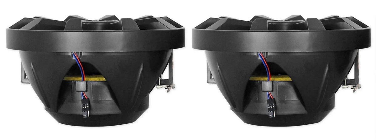 8" LED 900w 360° Swivel Black Aluminum Boat Speakers G849