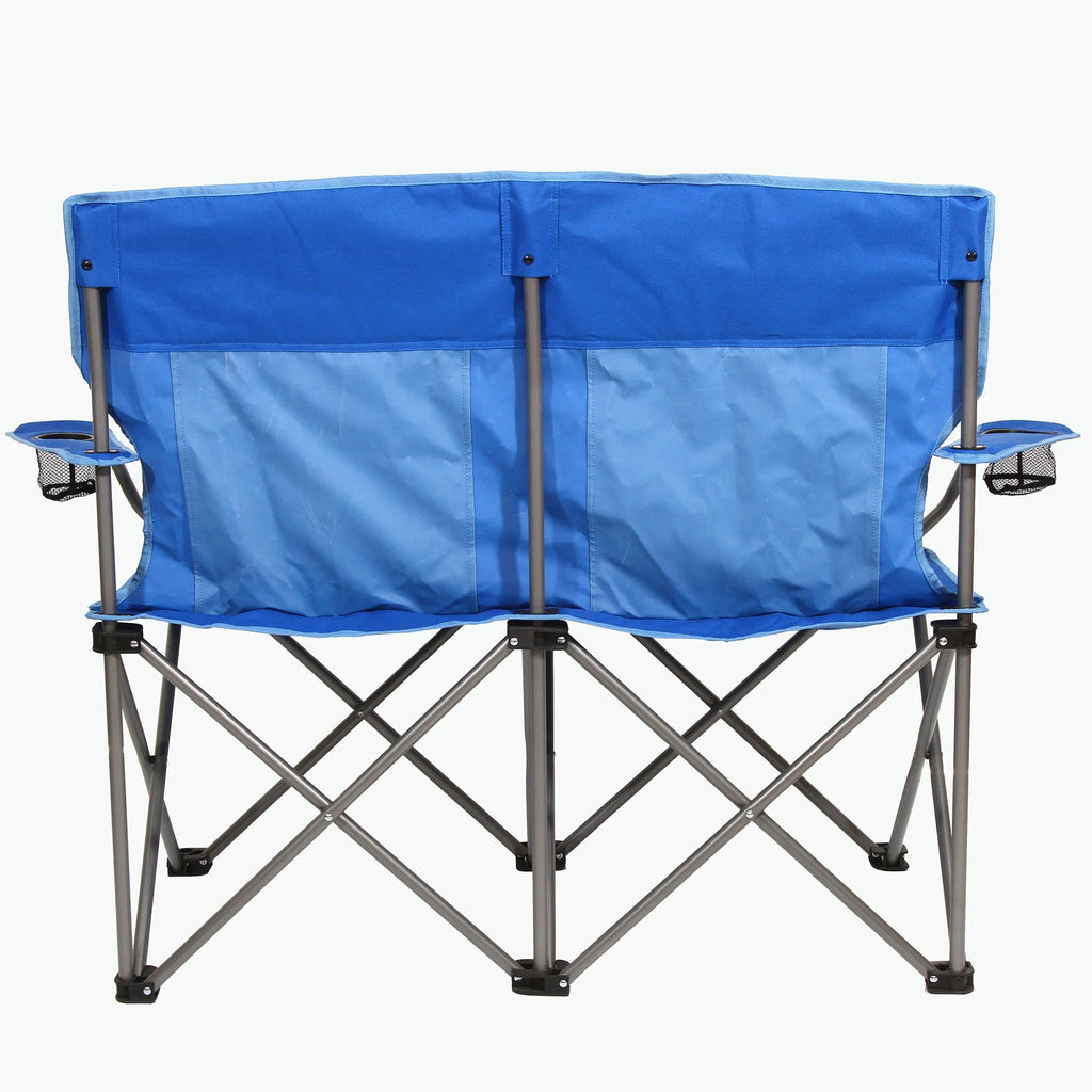 Blue Double Folding Lawn Chair R6511