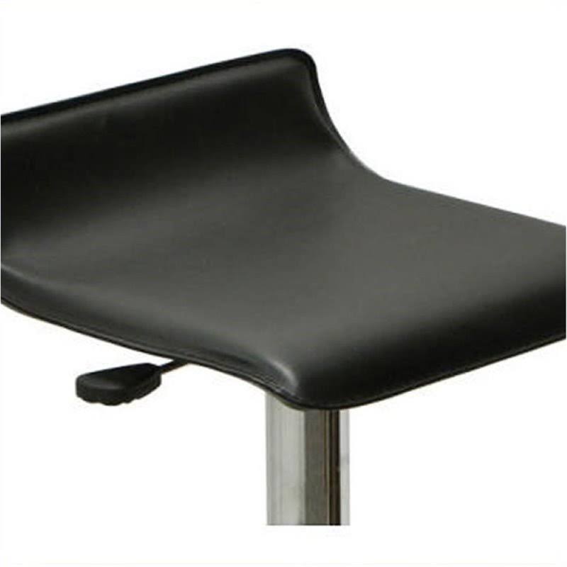 Adjustable Air Lift Bar Stool in Black (Set of 2) X7911
