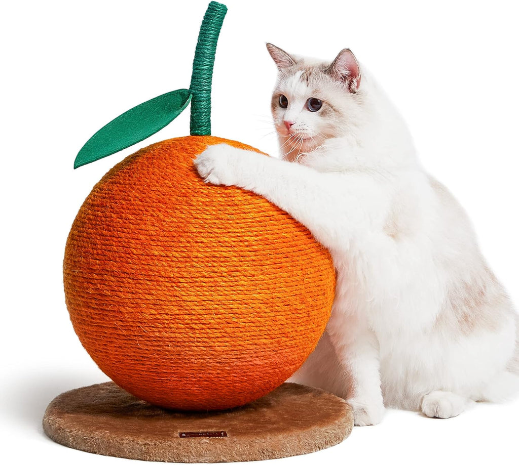 Large Cherry Cat Scratching Post with Hammock and Sisal Rope I47894
