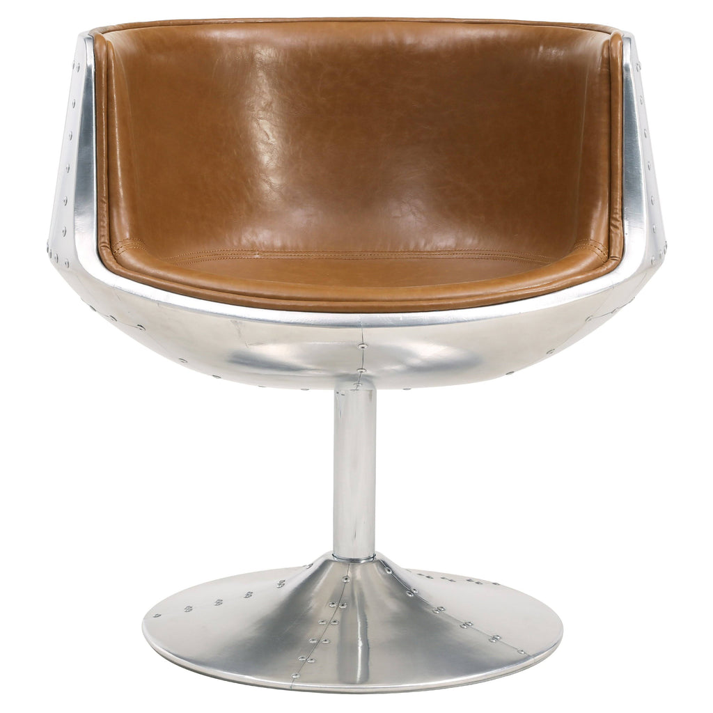 Distressed Caramel Swivel Chair G646847