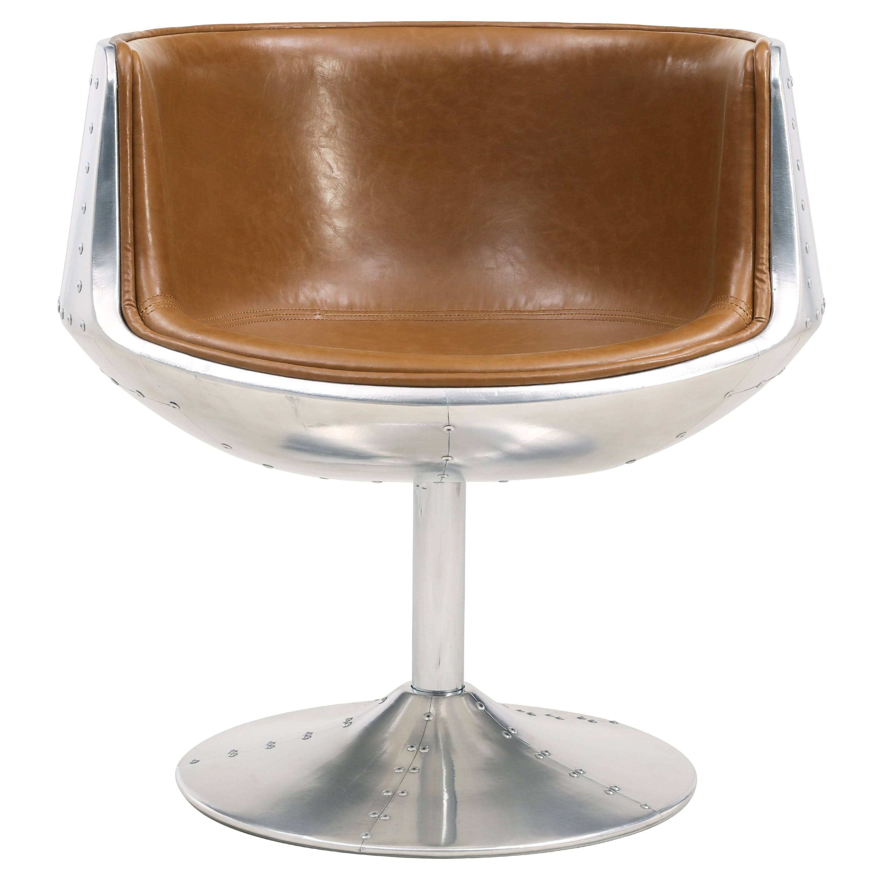 Distressed Caramel Swivel Chair G646847