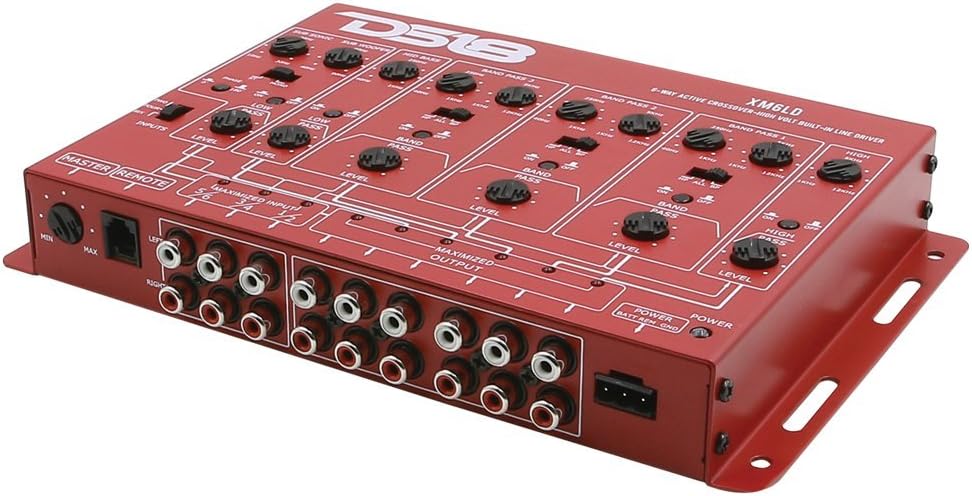 2 to 3 Way Active Electronic Car Audio Crossover with Remote Control F7572