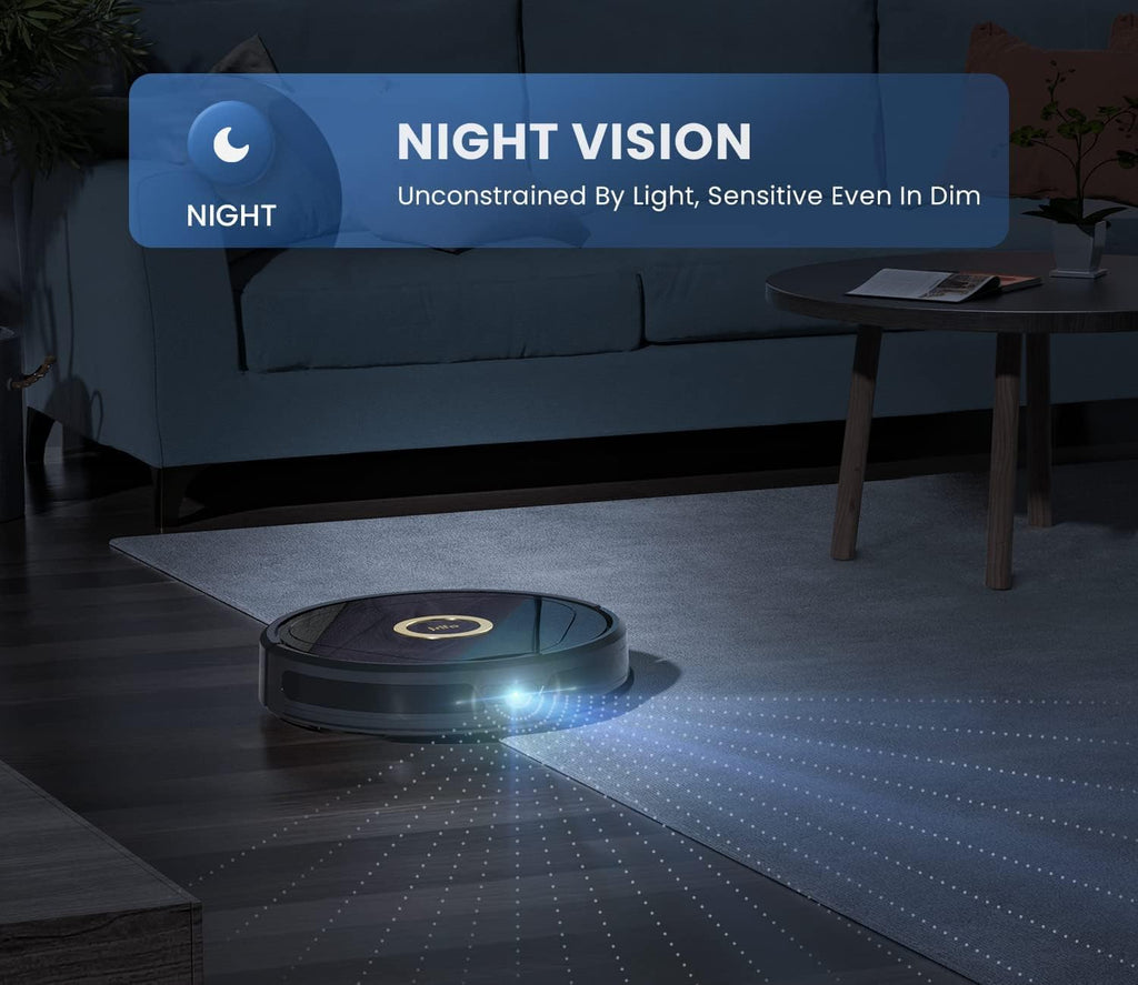 Robot Vacuum with 4000Pa Suction, Visual SLAM Navigation, Multi-Level Mapping, Wi-Fi Compatible with Alexa I3447