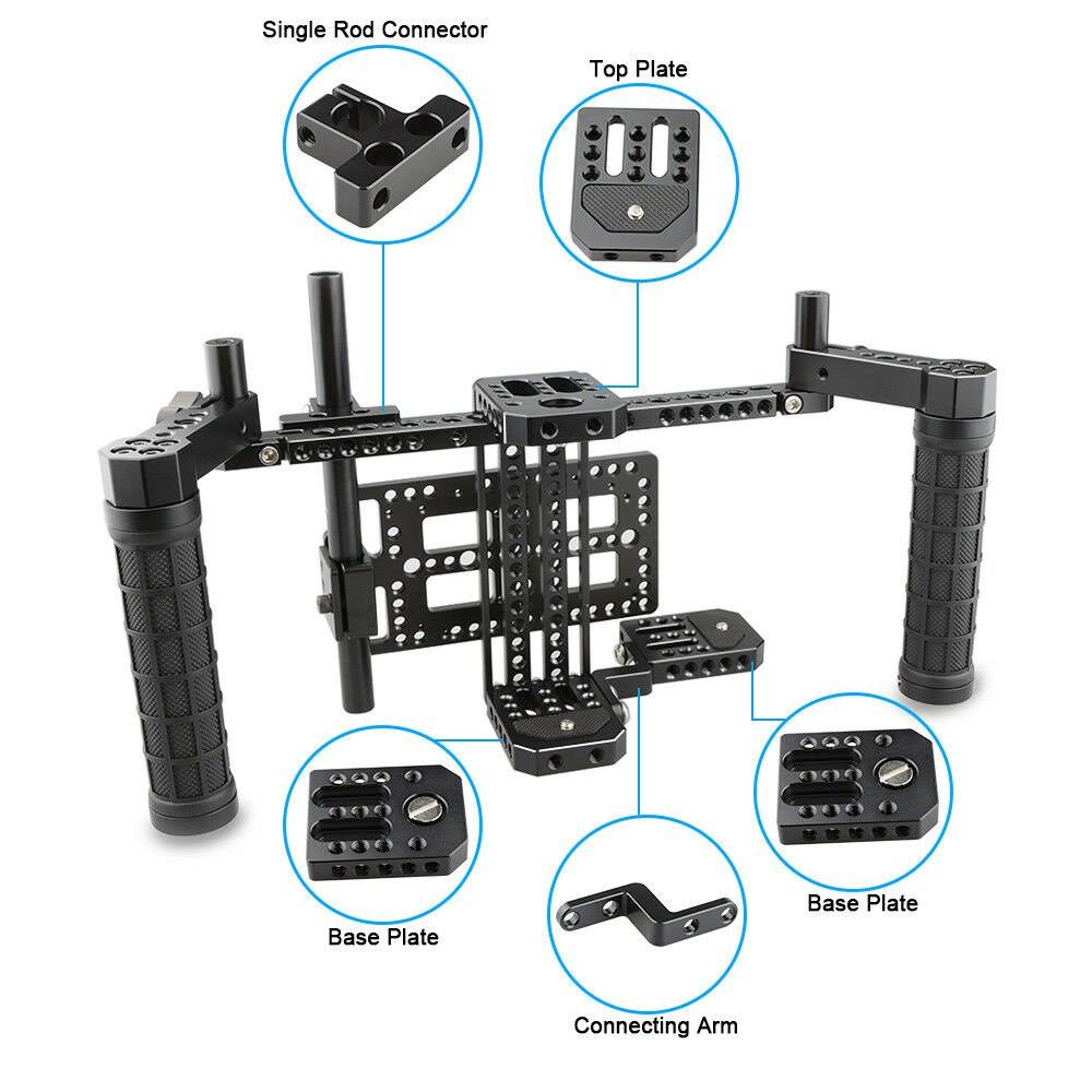 5x22 7x22 DSLR Camera LCD Monitor Cage Kit V6927