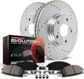 Rear Z23 Carbon Fiber Brake Pads with Drilled & Slotted Brake Rotors Kit Y635779