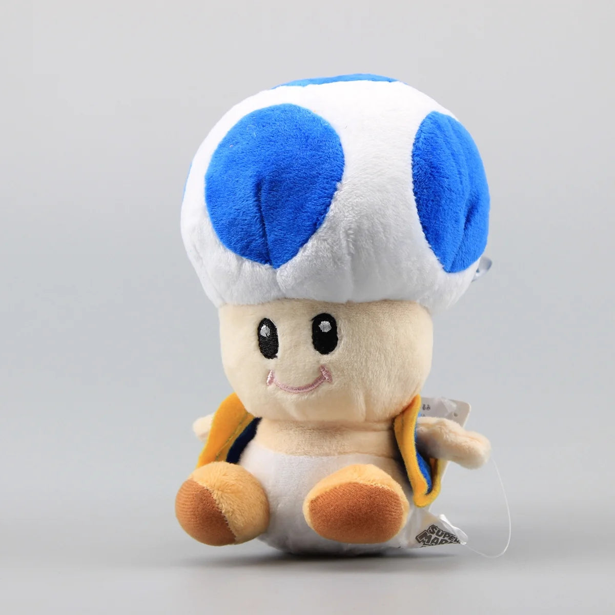 Blue Toad Plush Mushroom Toy 7'' W954040