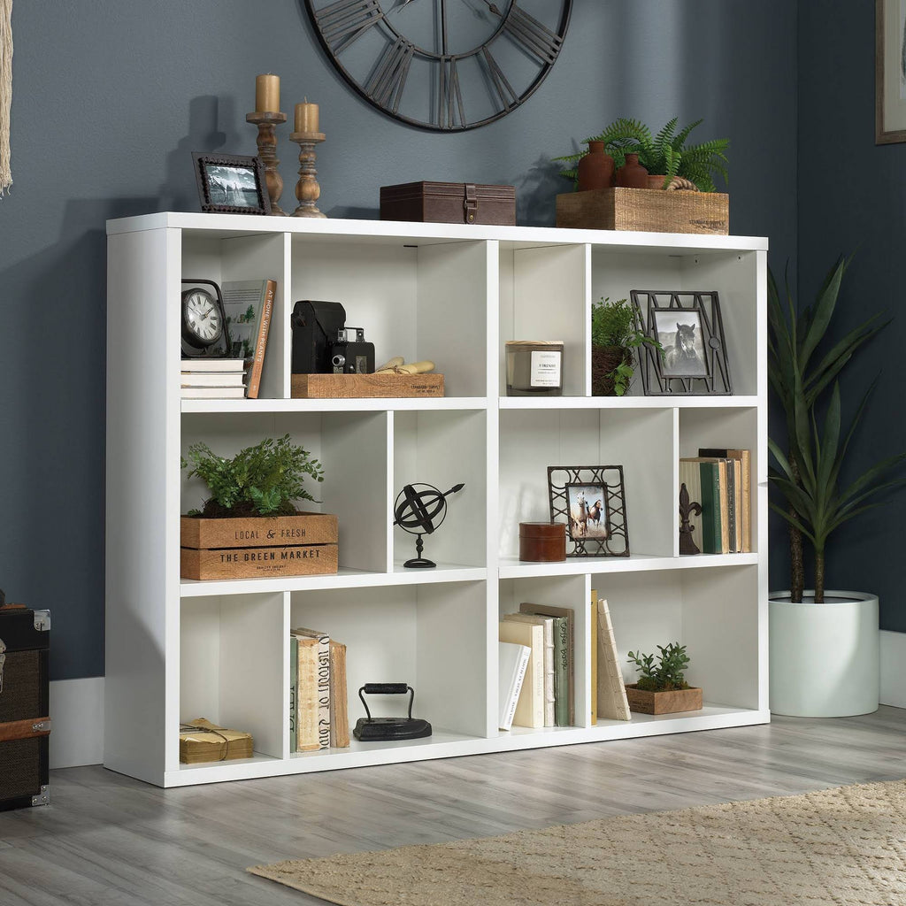 Glacier White Engineered Wood Horizontal Bookcase M74306