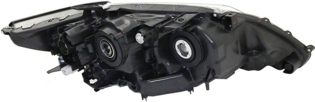 Passenger Side Black Housing Headlight Assembly R827