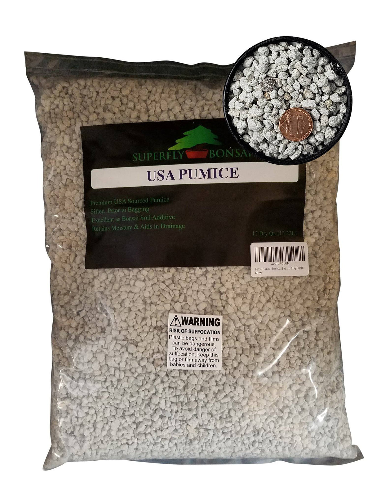 Bonsai Pumice Soil, 13 Liters / 5mm Z549
