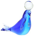 Aqua Blue Murano Glass Seal B3418