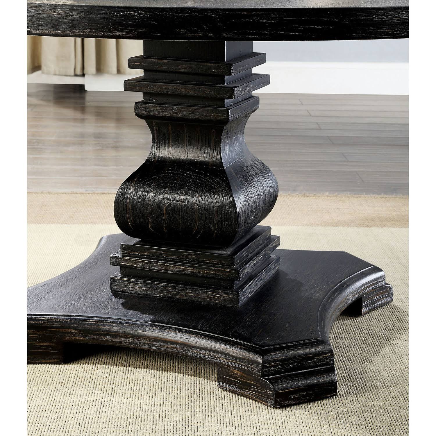 Antique Black Coffee Table F636