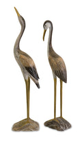 Reeds Wood Cranes - Set of 2 D1583