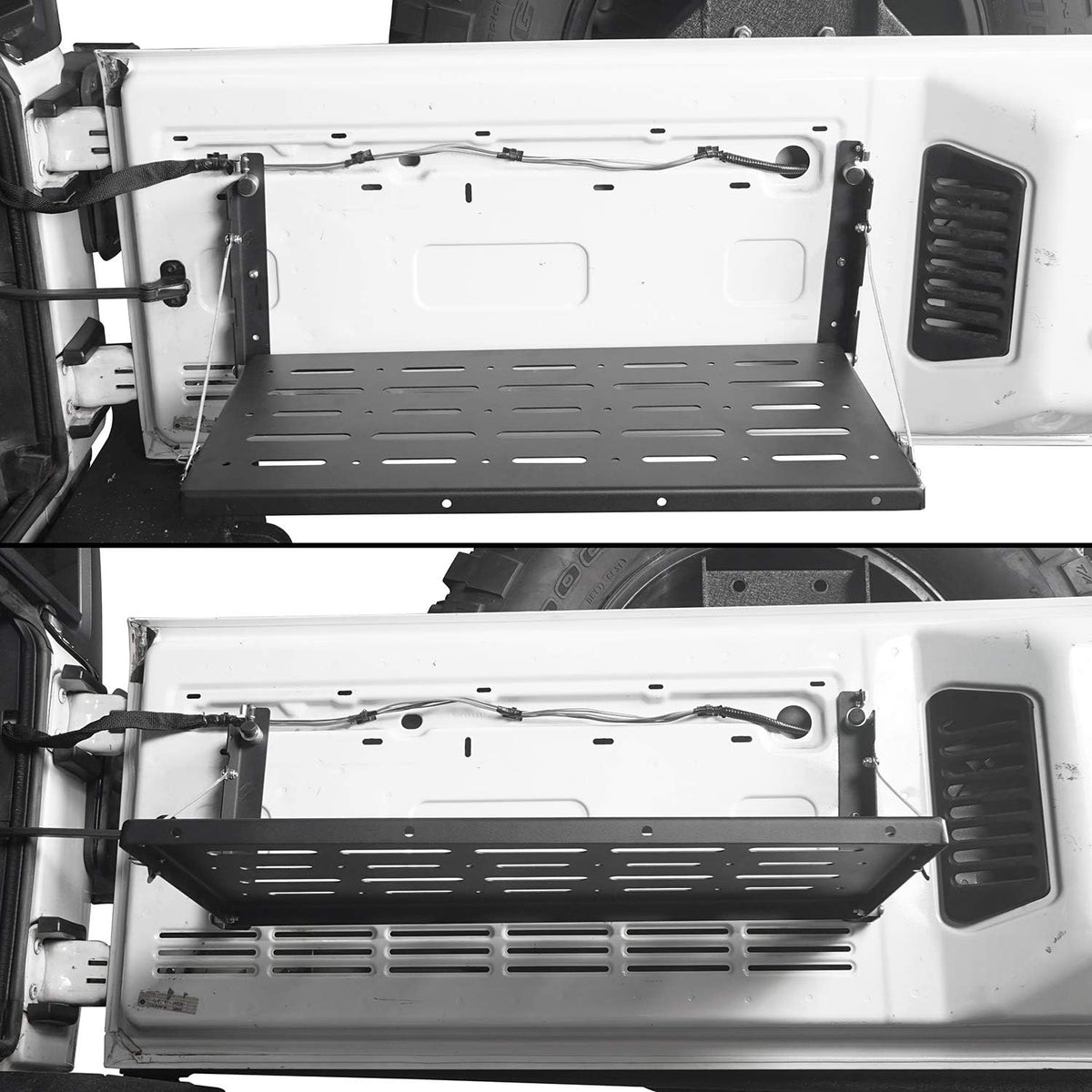 Foldable Rear Door Cargo Storage Shelf Pack of 2 N682