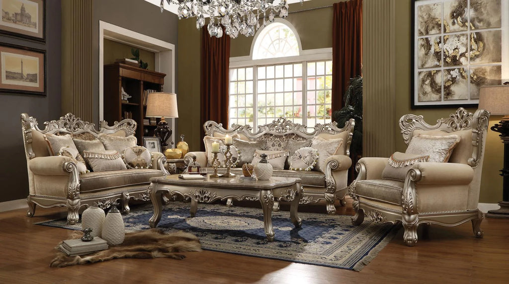 Champagne Fabric Sofa Set F430