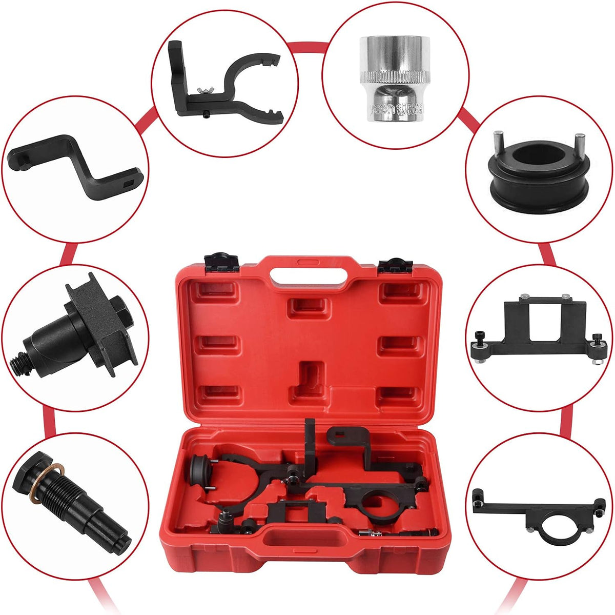 8 PCS Timing Tool Kit for 4.0L SOHC V6 Engines K101743