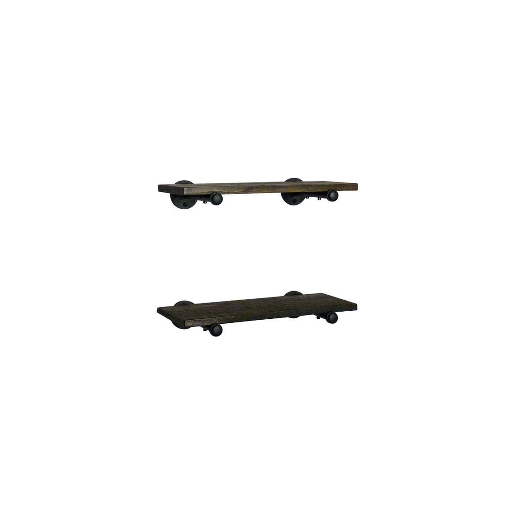 2-Piece Industrial Farmhouse Wall Shelf Set M36605