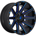 20x9 Black Blue Wheel O4780