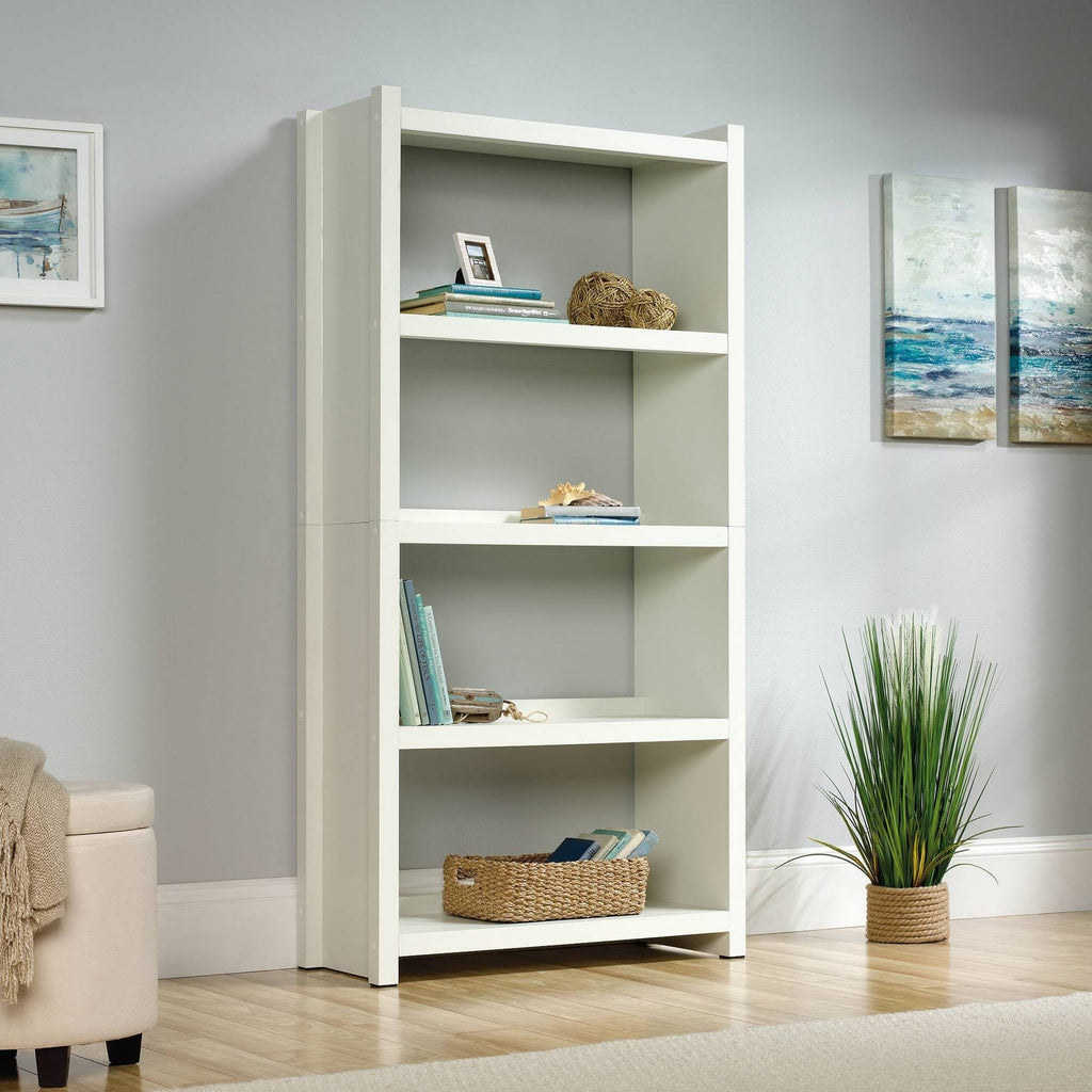 4 Shelf White Bookcase M849508