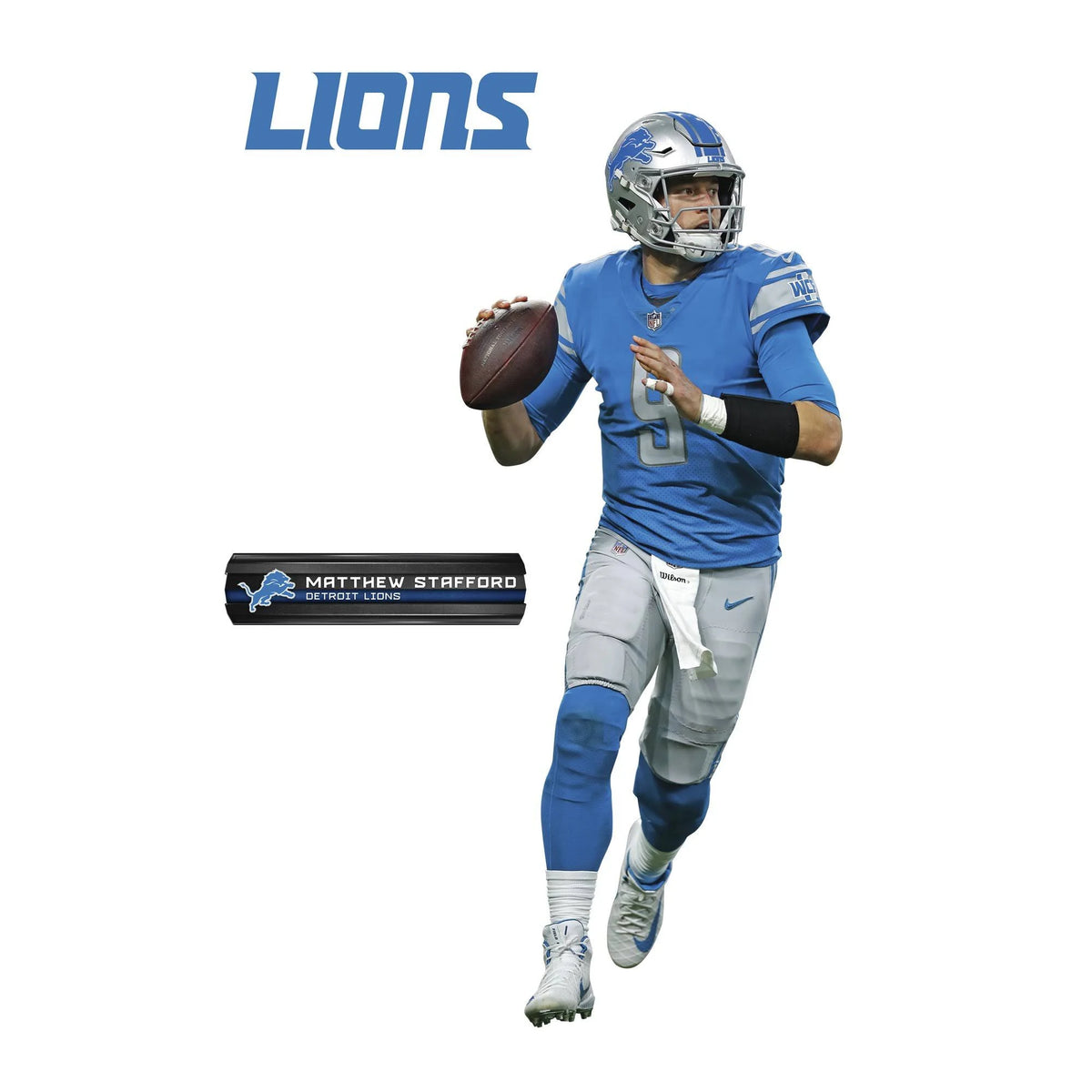 Officially Licensed NFL Removable Wall Decal Giant Athlete + 2 Wall Decals Z13909
