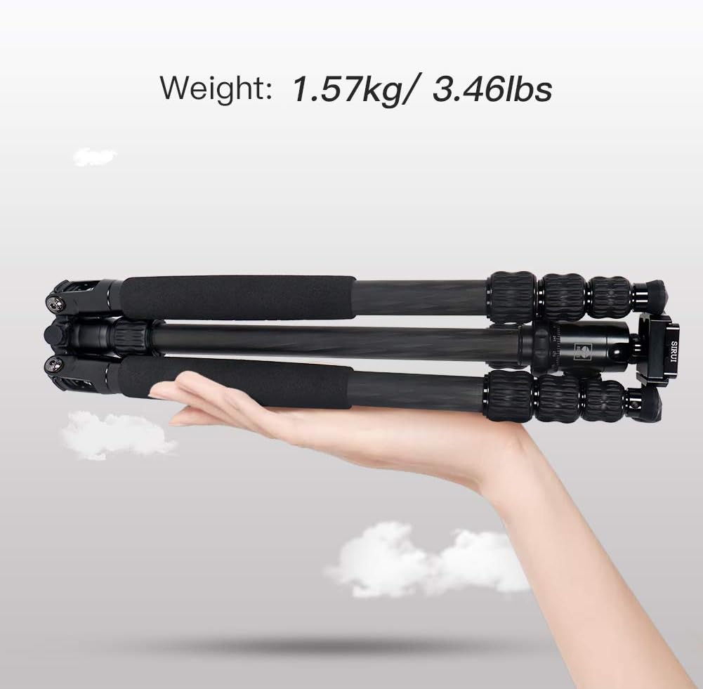 Carbon Fiber Camera Tripod with Ball Head and Quick Release Plate I713986