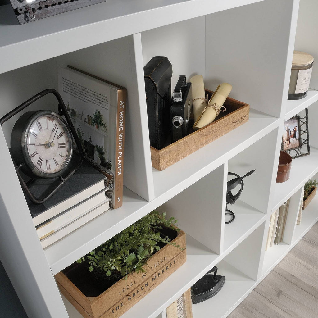 Glacier White Engineered Wood Horizontal Bookcase M74306