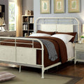 Distressed White Queen Bed A346175