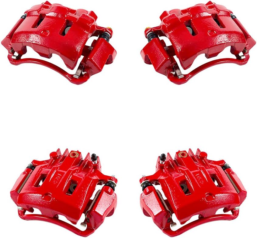 Red Powder Coated Caliper Assembly Set Kit U96415