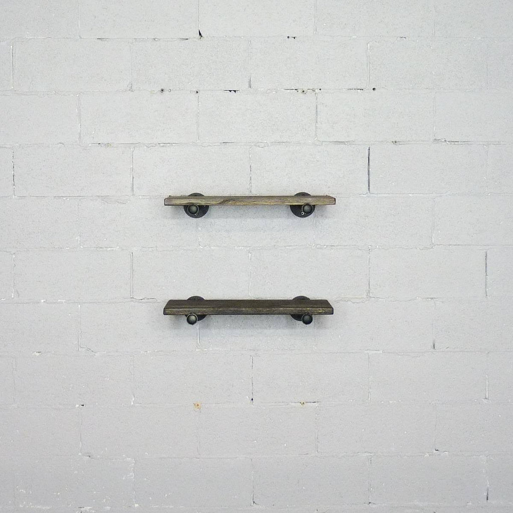 2-Piece Industrial Farmhouse Wall Shelf Set M36605