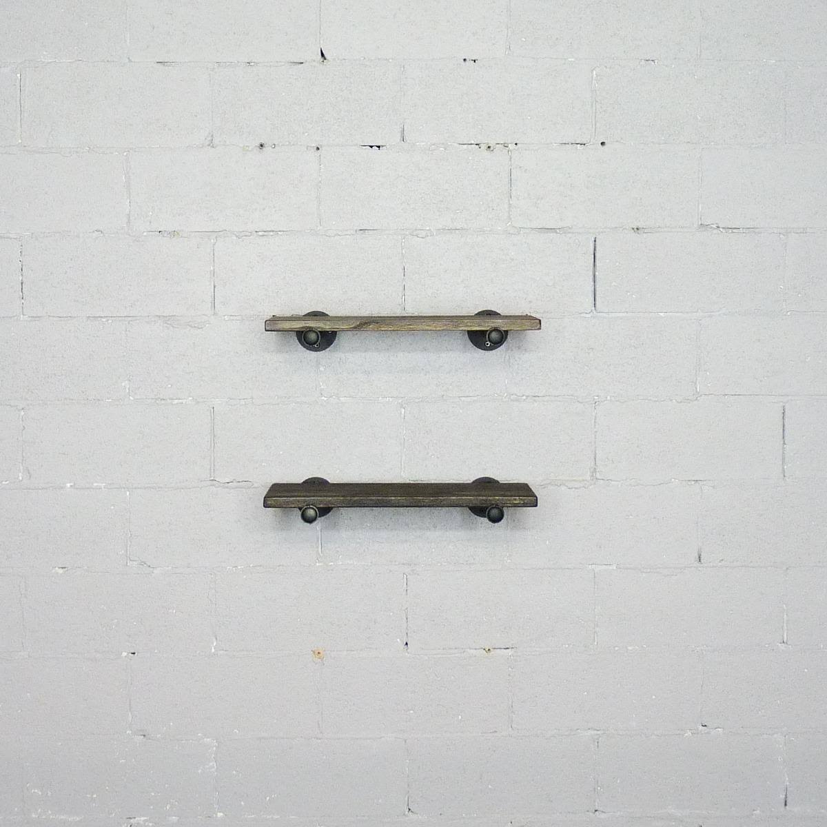 2-Piece Industrial Farmhouse Wall Shelf Set M36605