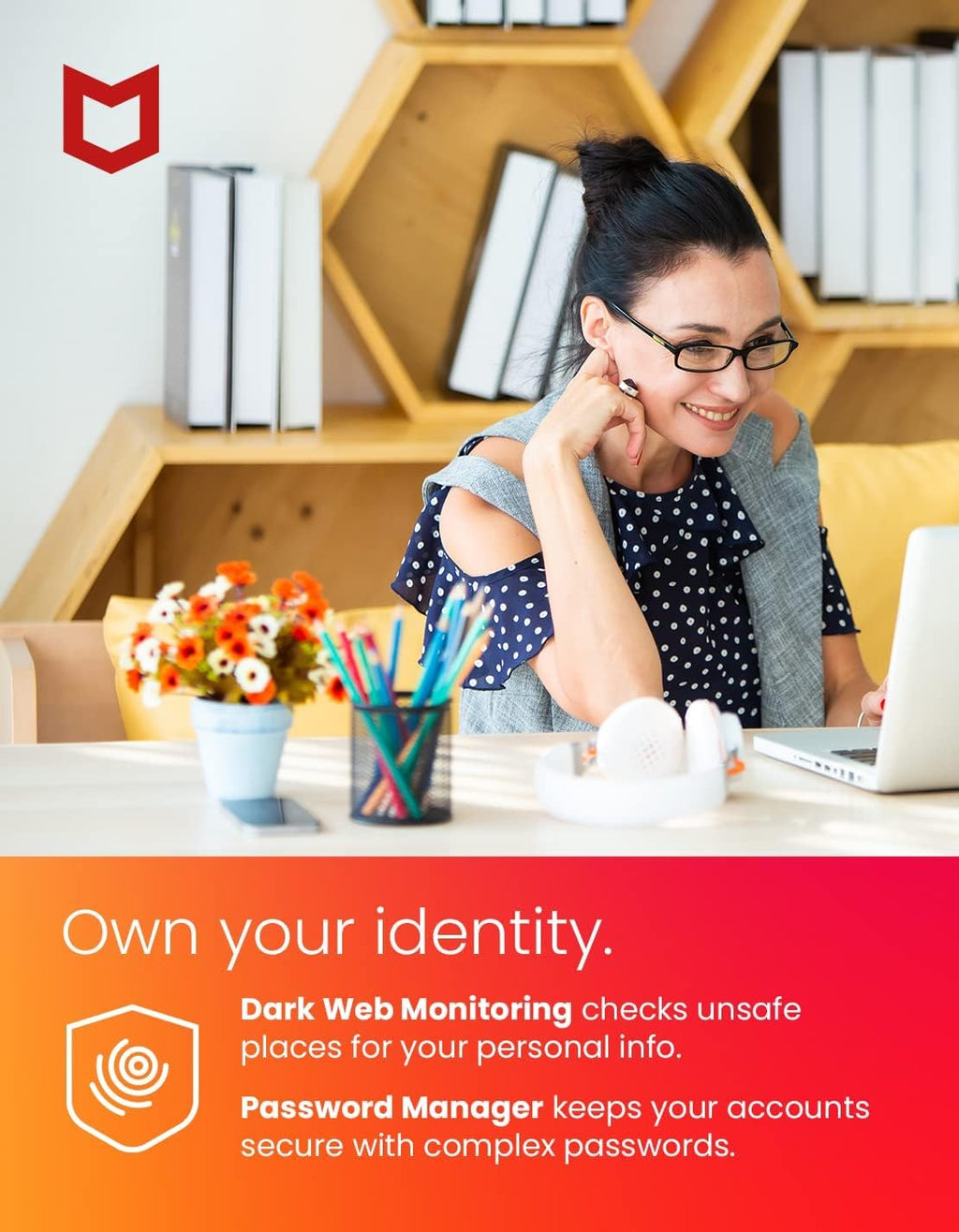 Antivirus Internet Security Software with Password Manager, Dark Web Monitoring, Parental Controls, 10 Device, 1 Year Download Code X946