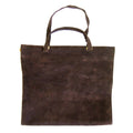 Brown Suede Log Carrier Q8728