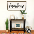Dark Walnut Solid Wood Console Table L158