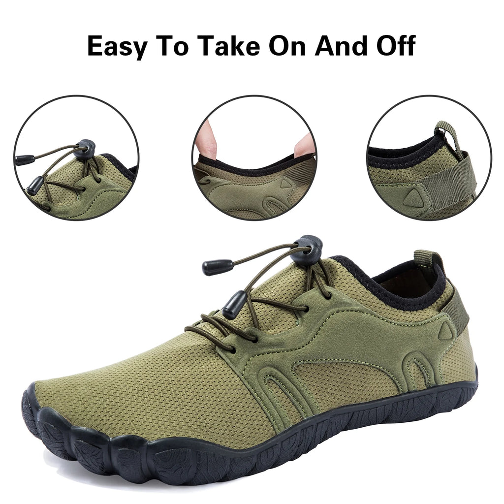 Army Green Men's Quick-Dry Water Shoes T154