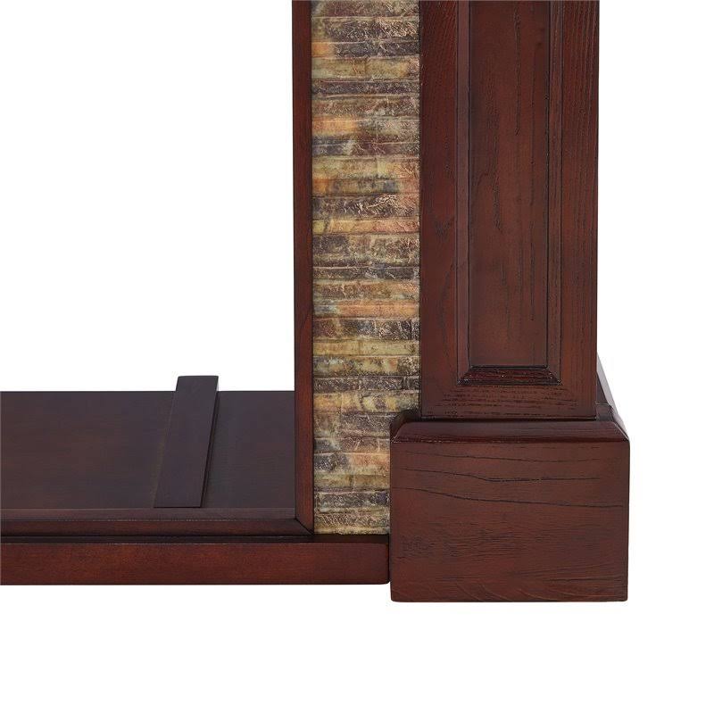 Faux Stone Media Fireplace L817