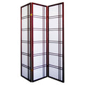 3 Panel Room Divider Cherry Red Q6639