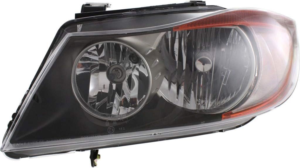 Headlight Assembly for BMW 328i 2007 2008 Passenger Side Halogen K193