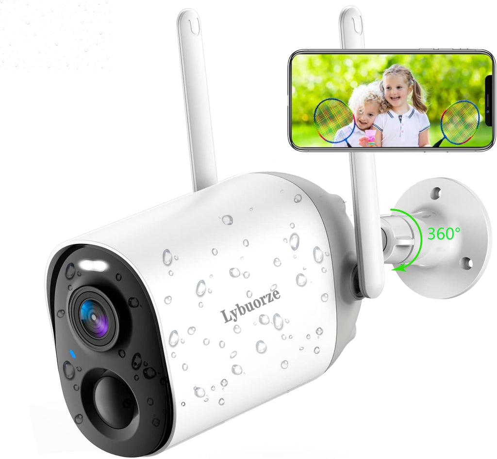 Rechargeable Battery Powered Outdoor Security Camera with Color Night Vision A36103