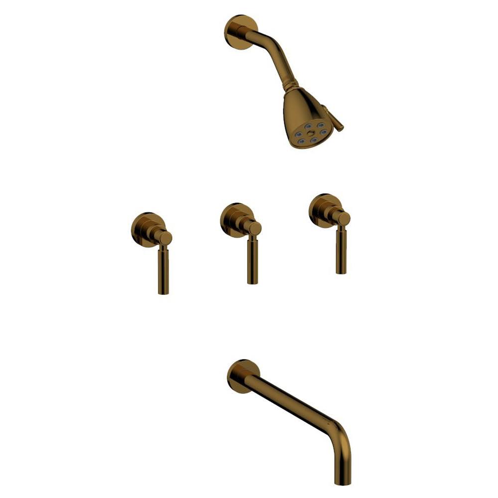 Thermostatic Tub and Shower Set in Pewter A45764