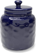 Royal Blue Ceramic Airtight Kitchen Canister with Lid D462