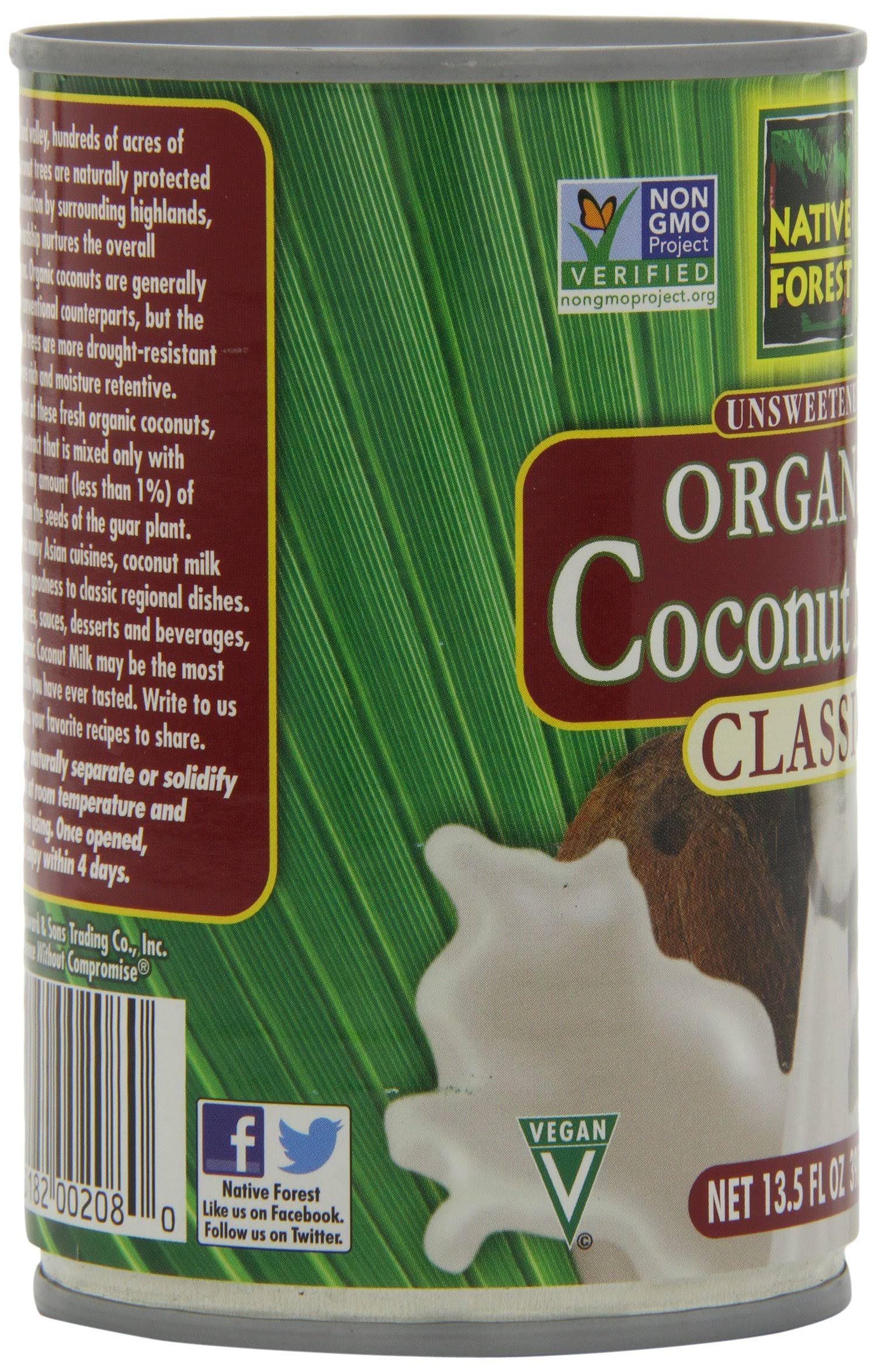Organic Classic Coconut Milk 13.5 oz Cans (Count of 12) D403