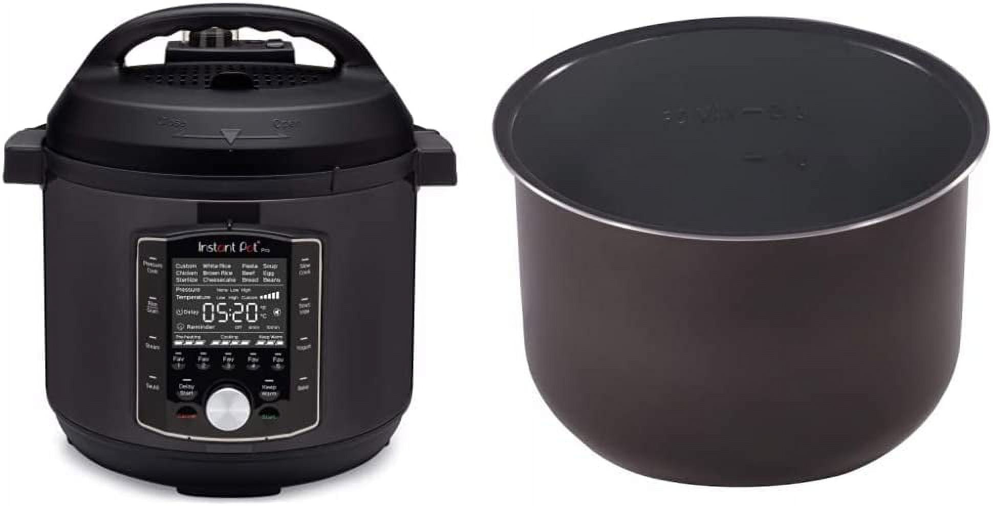10-in-1 Slow Cooker, Rice/Grain Cooker, 8 Quart Ceramic Non Stick Inner Cooking Pot L89414