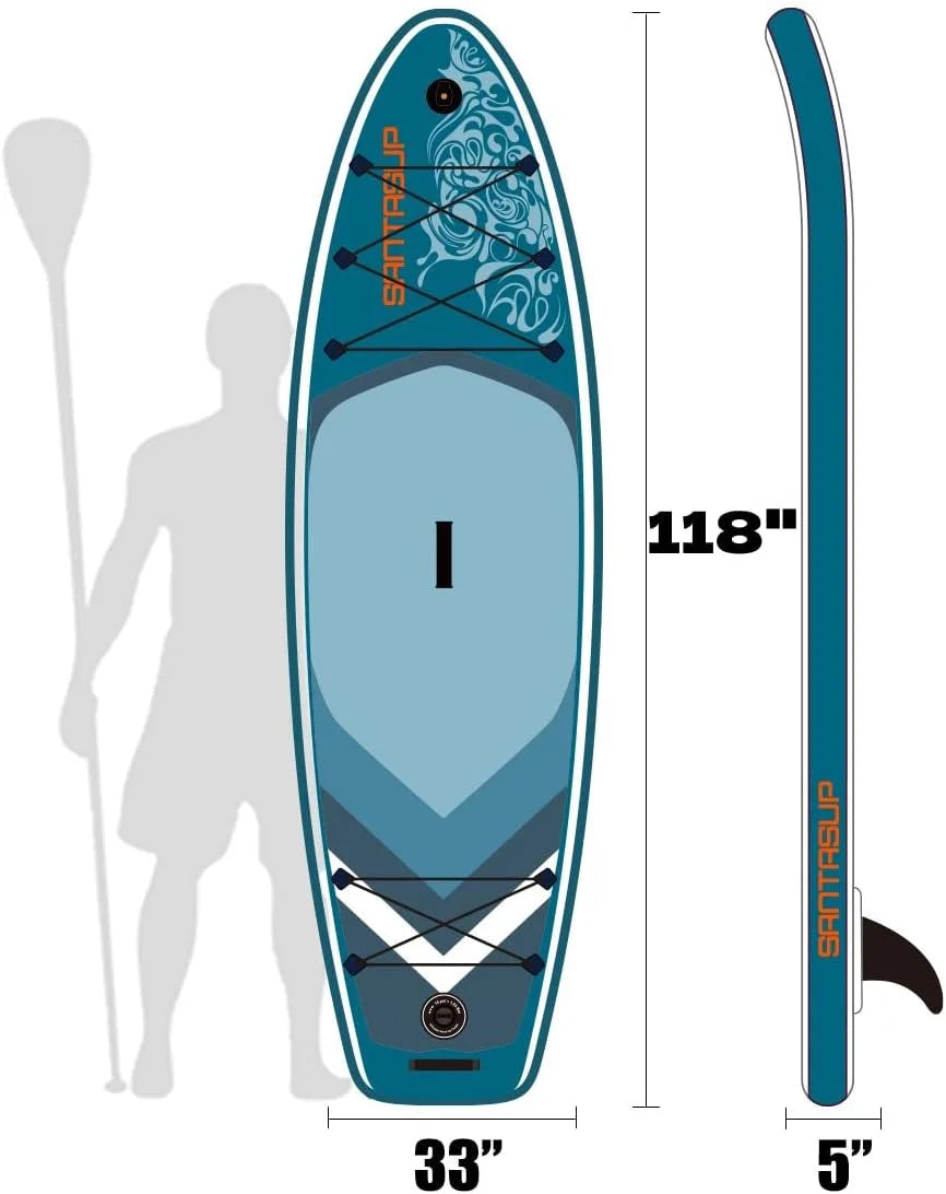 Inflatable Stand Up Paddle Board with Accessories, 11'x33 x6, Max 330lbs W309