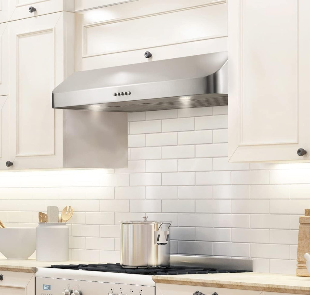 30 Inch Under Cabinet Range Hood, Stainless Steel, 400 CFM O87745