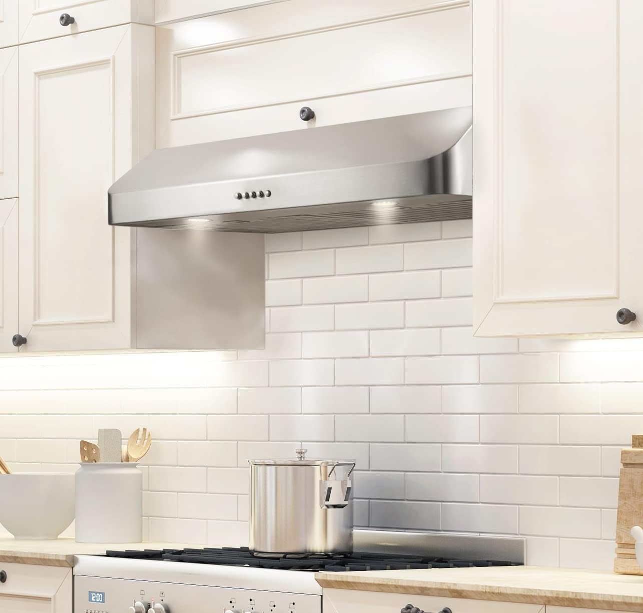 30 Inch Under Cabinet Range Hood, Stainless Steel, 400 CFM O87745