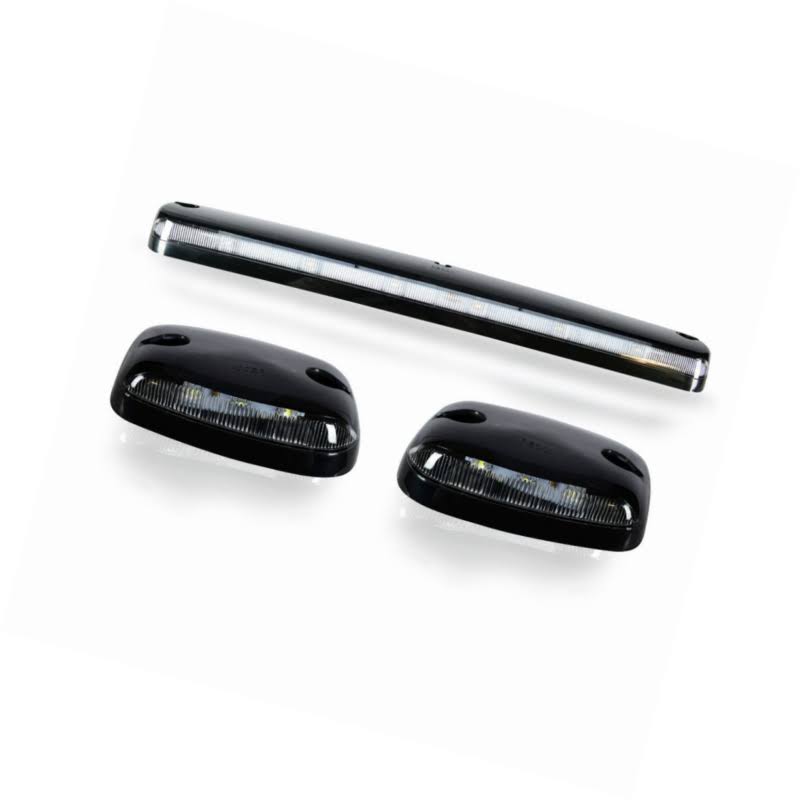 Black LED Cab Roof Lights with Clear Lens A490555